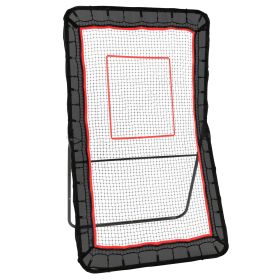 Lacrosse Rebounder for Backyard, 4x7 Ft Volleyball Bounce Back Net, Pitchback Throwback Baseball Softball Return Training Screen