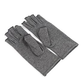 1pair Fingerless Compression Gloves For Arthritis; Carpal Tunnel; Swelling; Tendonitis & Hand Discomfort (Order A Size Up) (Color: Grey, size: S)