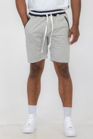 Weiv Mens French Terry Sweat Short (Color: Grey, size: 2XL)